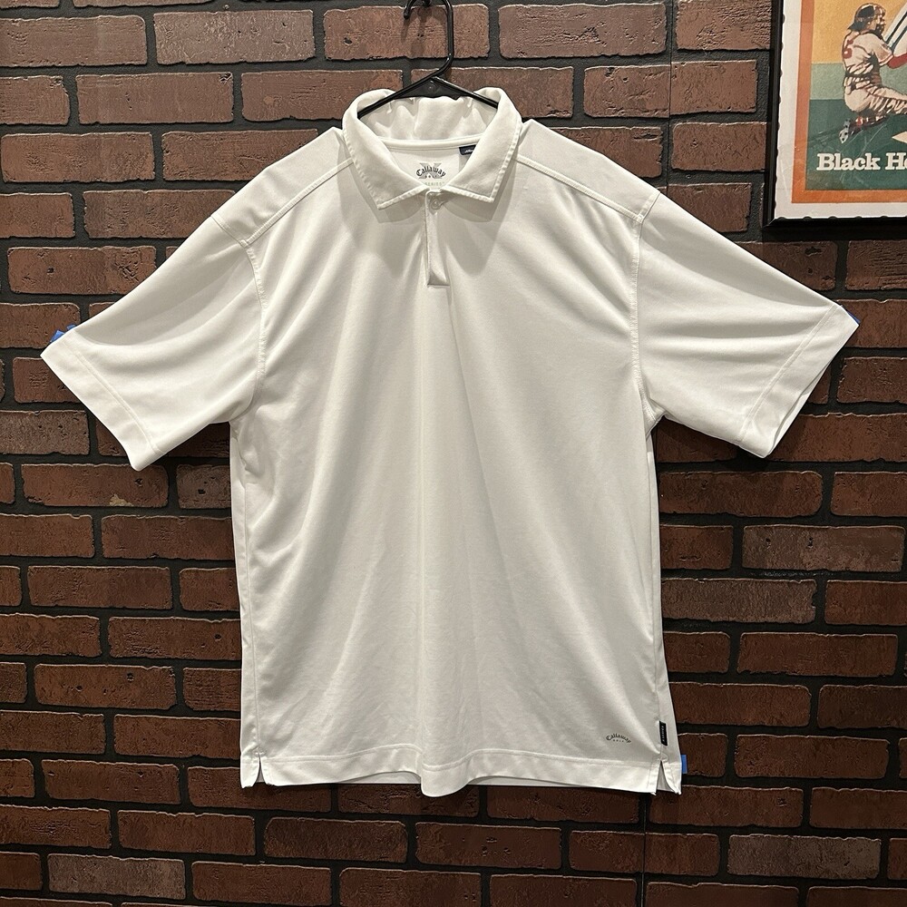 Callaway Shirt Mens 2XL White Golf X Series Polo Activewear Sports XXL